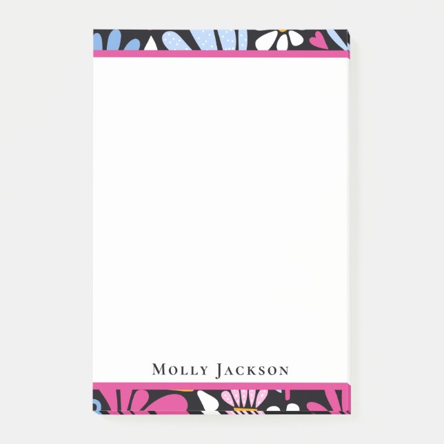 Modern Minimal Simple Stylish Girly Post-it Notes (Front)