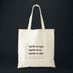 Modern Minimal Simple Together Bridesmaid Gift Tote Bag<br><div class="desc">If you need any further customisation please feel free to message me on yellowfebstudio@gmail.com.</div>