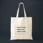 Modern Minimal Simple Together Bridesmaid Gift Tote Bag<br><div class="desc">If you need any further customisation please feel free to message me on yellowfebstudio@gmail.com.</div>