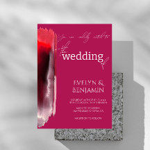 Modern, Minimal, Simple Viva Magenta Wedding  