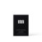 Modern Minimal Solid Black Monogram Vertical