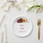 Modern Minimal Sunflower & Vine Floral Invitation Paper Plate<br><div class="desc">Elevate your table setting with these modern minimal sunflower & vine floral invitation paper plates, designed to bring a fresh and elegant touch to any celebration. Featuring soft sunflower accents paired with delicate vine details, these plates create a warm, nature-inspired aesthetic while maintaining a clean and stylish look. Perfectly balanced...</div>