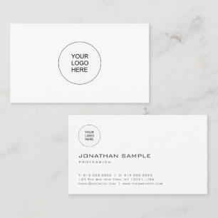 Modern Minimal Template Professional Personalized Business Card