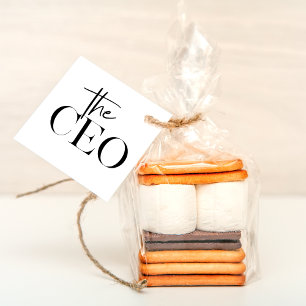 Modern Minimal The CEO Black Favour Tags