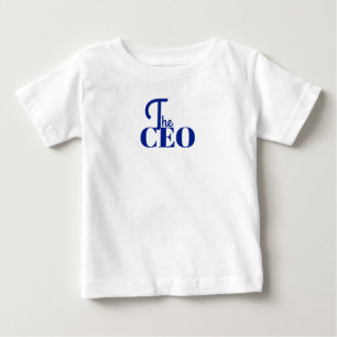 Modern Minimal The CEO Blue Baby T-Shirt