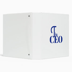 Modern Minimal The CEO Blue Binder
