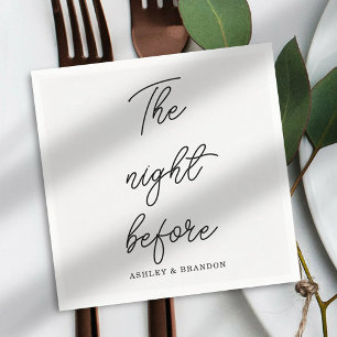 Modern Minimal The Night Before Napkins