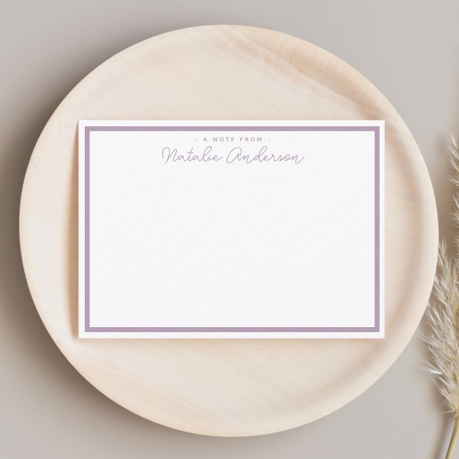 Modern Minimal Typography Casual Script Plum Card (Creator Uploaded)
