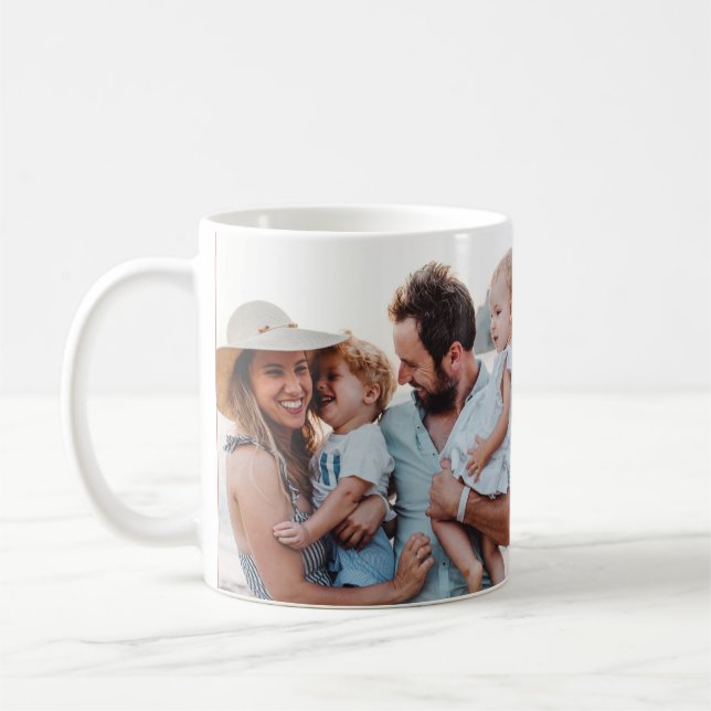 modern minimal typography holiday coffee mug (Left)