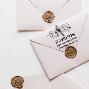 Modern Minimal Typography Name Return Address Chic Self-inking Stamp