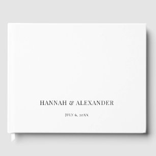 Modern Minimal Wedding Guest Book
