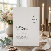 Modern Minimal Wedding Invitation