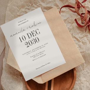 Modern Minimal Wedding Invitation