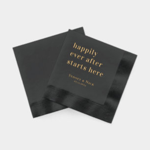 Modern Minimal   Wedding Monogram Napkins