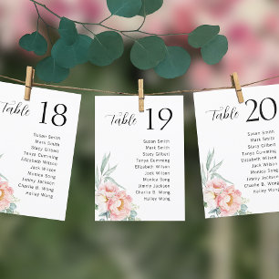 Modern Minimal Wedding Seating Chart Card