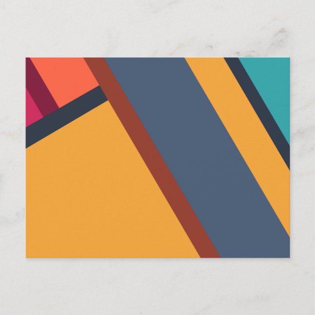 Modern Minimalism Abstract Art Postcard (Front)