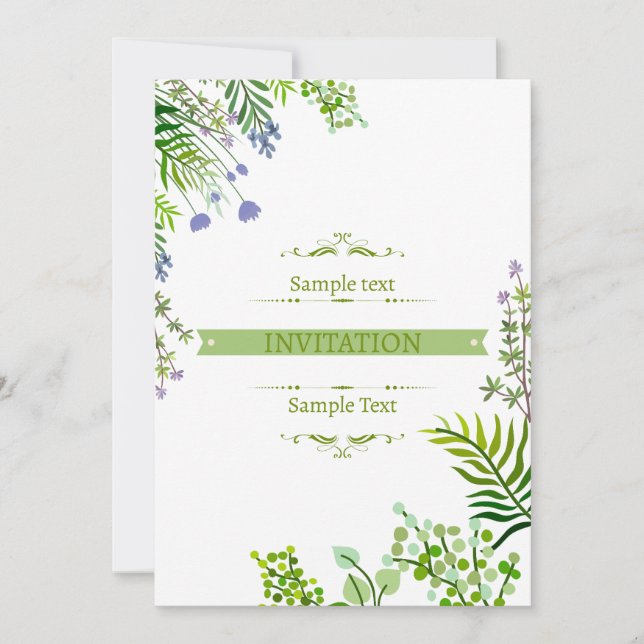 Modern Minimalism: Simplicity with Style Invitatio Invitation (Front)