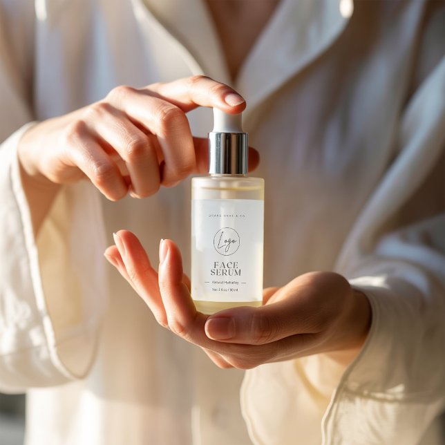 Modern Minimalist 1 OZ Skincare Bottle Label (Creator Uploaded)