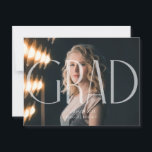 Modern minimalist 2023 graduate announcement postcard<br><div class="desc">Modern minimalist 2023 graduate announcement</div>