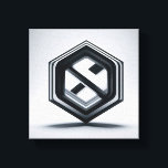 Modern Minimalist 3D Hexagon Art - Abstract Geomet Canvas Print<br><div class="desc">A powerful and clean minimalist digital artwork featuring a layered 3D hexagon with an interlocking internal structure. The design utilizes a high-contrast monochromatic palette of deep black and crisp white, creating a bold architectural feel with soft shadows for depth. Ideal for modern office decor, tech-themed spaces, or as a sophisticated...</div>