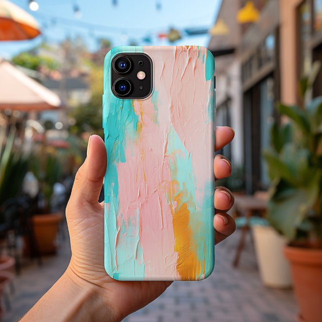 Modern Minimalist 3D Oil Paint Pastel No. 1050 Case-Mate iPhone Case (Creator Uploaded)