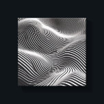 Modern Minimalist 3D Wave Art - Abstract Monochrom Canvas Print<br><div class="desc">A stunning minimalist digital artwork featuring high-density, flowing black and white lines that create a dynamic 3D undulating effect. The composition mimics a digital topographic map or the rhythmic motion of waves, showcasing a sophisticated play of light, shadow, and perspective. This architectural piece is ideal for modern tech-themed spaces, contemporary...</div>