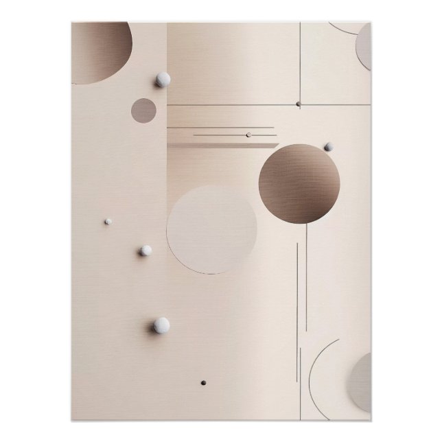 Modern minimalist abstract art poster (Front)