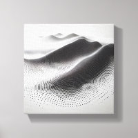 Modern Minimalist Abstract Dotted Landscape - 3D
