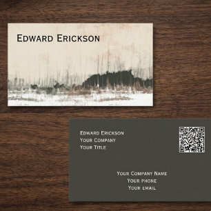 Modern minimalist abstract landscape business card