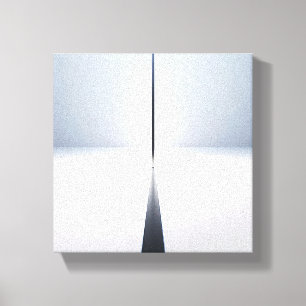 Modern Minimalist Abstract Vertical Beam - 3D  Canvas Print