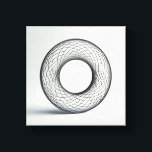 Modern Minimalist Abstract Wireframe Cubes - 3D  Canvas Print<br><div class="desc">A sophisticated digital artwork featuring a complex arrangement of 3D wireframe cubes in an isometric perspective. The design showcases a rhythmic,  structural grid that creates a powerful sense of depth and technical precision. Ideal for modern corporate offices,  tech startups,  or as a clean architectural statement in contemporary minimalist interiors.</div>