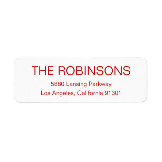 Modern Minimalist Address Label
