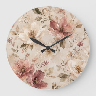 Modern Minimalist Aesthetic Nature Artwork Large Clock