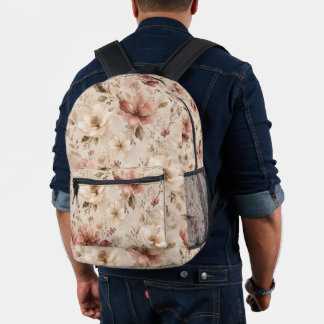 Modern Minimalist Aesthetic Nature Artwork Printed Backpack