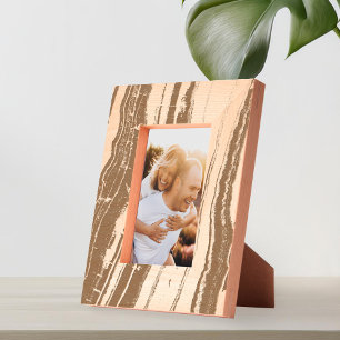 Modern Minimalist Agate Marble Pattern Etched Frames