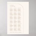 Modern Minimalist Arch Wedding Seating Charts