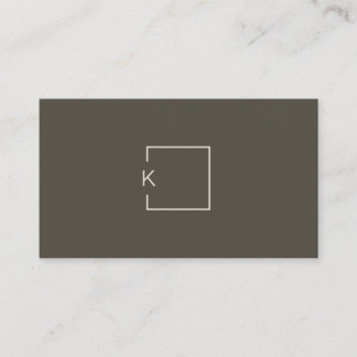 Modern Minimalist Architect Contractor Designer Business Card