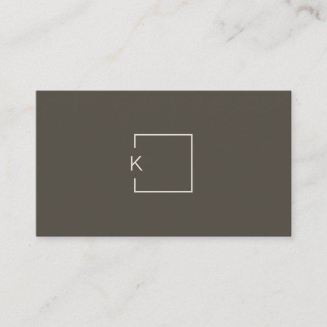Modern Minimalist Architect Contractor Designer  Business Card (Front)