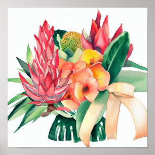 Modern & Minimalist, Attendants Bouquet (B) Poster