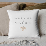 Modern Minimalist Autumn Vibes Throw Pillow<br><div class="desc">Custom-designed decorative throw pillow for the autumn season featuring "Autumn Vibes" modern rustic design.</div>