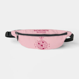 Modern Minimalist Bachelorette Weekend   Pink  Fanny Pack