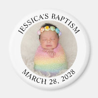 Modern Minimalist Baptism Circle Photo