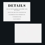 Modern Minimalist Bat Mitzvah Basic White  Enclosure Card<br><div class="desc">Modern Minimalist Bat Mitzvah Basic White Enclosure Card</div>