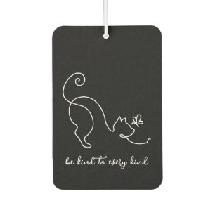 Modern Minimalist Be Kind To Every Kind Cat Air Freshener