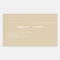 Modern Minimalist Beige Packaging Candle Cosmetics