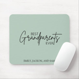 Modern Minimalist Best Grandparents Ever Mouse Pad