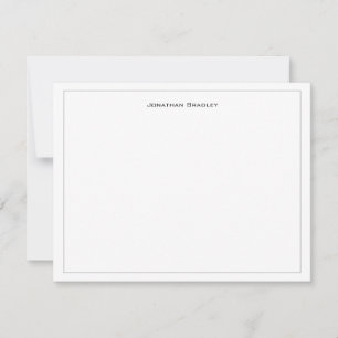 Modern Minimalist Black All Caps Typography Card