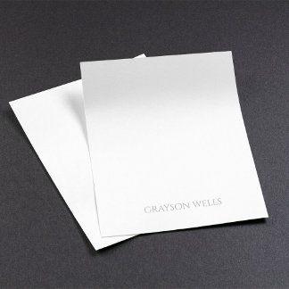 Modern Minimalist Black and Grey Professional Notepad