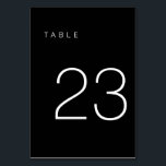 Modern Minimalist Black and White Table Number 23<br><div class="desc">This Modern Minimalist Table Number is perfect for wedding table numbers or any table number party needs! Fully customizable!</div>