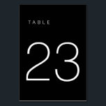 Modern Minimalist Black and White Table Number 23<br><div class="desc">This Modern Minimalist Table Number is perfect for wedding table numbers or any table number party needs! Fully customizable!</div>